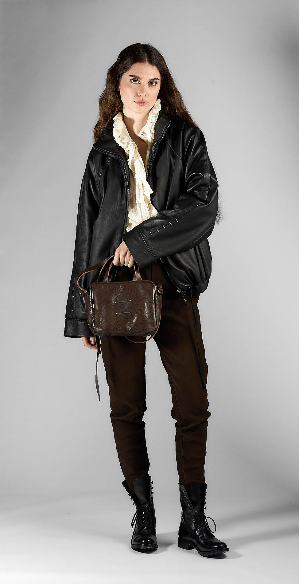 daniele basta leather and silver bags - WEARING